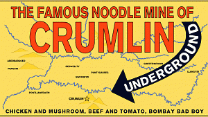 Noodle mine billboard